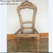 Cadre de chaise bon marché de meubles à la maison encadre en bois découpé par antiquité